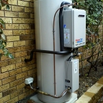 Solar Hot Water Split System Tank with gas booster