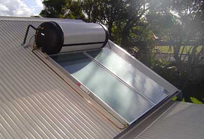 Roof Mounted Solar Hot Water System
