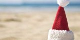 Santa Hat On Beach-410-150 Santa Hat On Beach-410-150