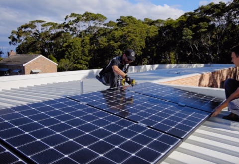 Installation of LG solar power system at Point Clare, NSW