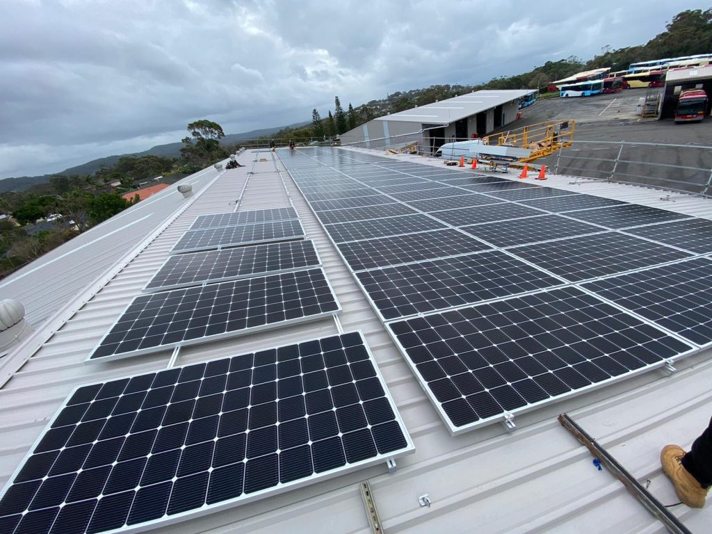 Red Bus Commercial Solar Power Red Bus Commercial Solar Power