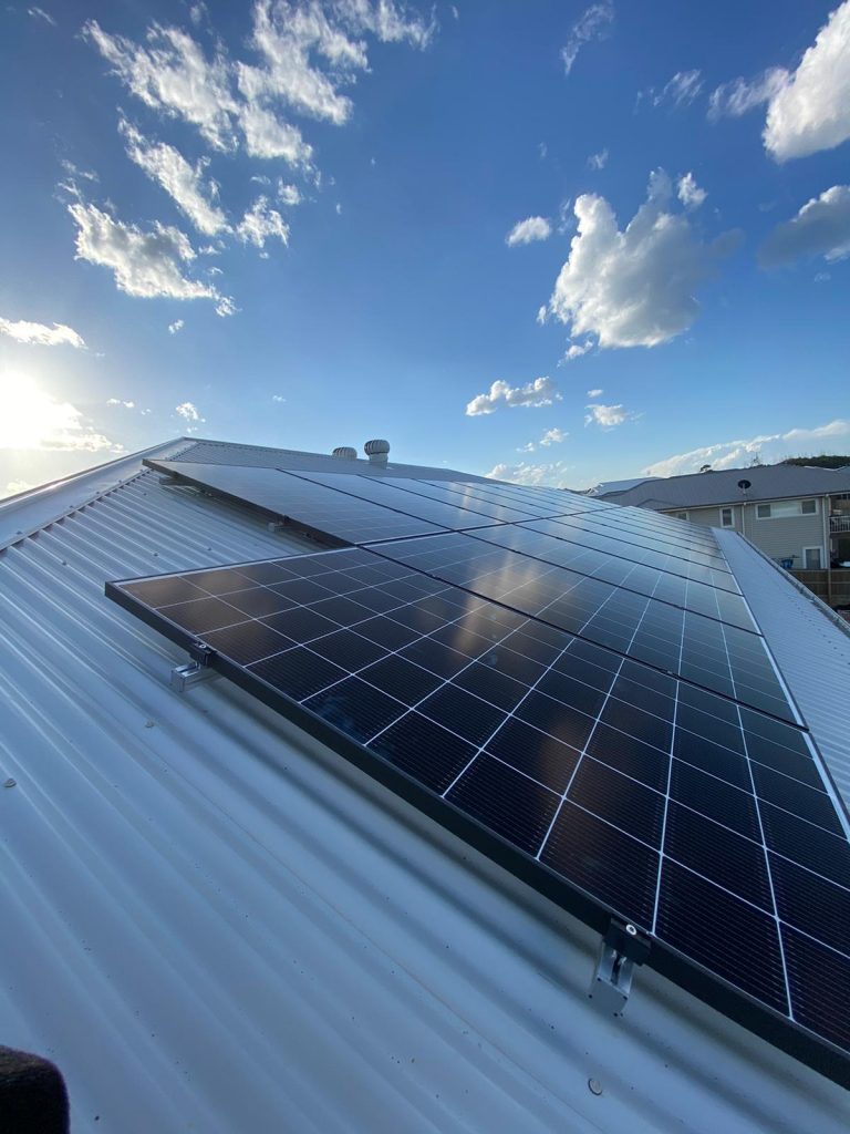 Solar Power Installation Catherine Hill Bay Solar panels installed on roof of Catherine Hill Bay home